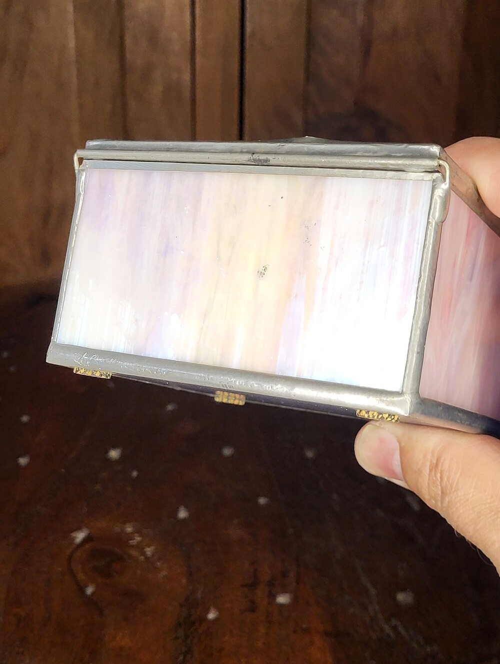 Purple Stained Glass Trinket Box - Picture 12 of 17
